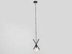 Čierna závesná lampa XLAMP