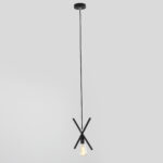 Čierna závesná lampa XLAMP