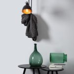 Cierna nastenna lampa COBEN 2