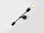 Čierna nástenná lampa TWIGO 2S – Obrázok 5